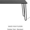 71CDLfwRaaL._AC_SL1500 Lavish Home Coffee Table with Hairpin Legs - Modern Industrial Style Home Decor - Woodgrain-Look and Steel Accent Living Room Furniture (Black)