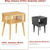 71Ce_dN3lDL._AC_SL1500 Bamboo Nightstand with Solid Legs Small Side Tables Mid Century Modern Bedside Table for Kids' Bedroom and Small Space, Natural