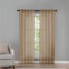 71Fhd16ir0L._AC_SL1500 2 Pack: Basic Rod Pocket Sheer Voile Window Curtain Panels - Assorted Colors (White, 84 in. Long)