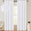 100% Blackout Shield Linen Blackout Curtains 84 Inches Long 2 Panels Set, Blackout Curtains for Bedroom, Thermal Insulated Rod Pocket Window Curtains & Drapes Living Room, 50W X 84L, Beige