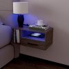 71Jp65WjwSL._AC_SL1500 Floating Nightstand with Charging Station and LED Lights, Floating Bedside Table with Drawers Wall Mounted Nightstands,for Bedroom Room, 21.3" x 11.8" x 10",White