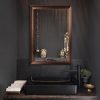 71MQkURaXYL._AC_SL1500 Bronze Copper Oil Rubbed Framed Wall Mirror, Vanity Mirror, Bathroom Mirrors, Rectangle Mirrors, Living Room Mirrors - 26" x 32"