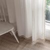 71NbKSo-X_L._AC_SL1500 Boho Curtains Semi-Blackout Window Curtains 84 Inch 2 Pannels for Living Room, Linen Tassels Farmhouse Curtains with Embroidery for Bedroom Rod Pocket Draperies 52" W x 84" L,Off White
