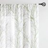 Tree Print Yellow Grey and White Curtains for Living Room Windows - Linen Textured Grommet Branches Pattern Window Treatment Set for Bedroom - 50" W x 96" L - (2 Panels)