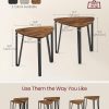 71QaRs-oznL._AC_SL1500 Nesting Coffee Tables, End Tables Set of 2 for Living Room Bedroom, Industrial Small Stacking Side Tables with Metal Frame for Couch, Rustic Brown and Black ULET013B01