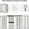 108 Inch Long Blackout Curtains & Drapes for Track System Pleated with Hooks Rings 2 Panels Set,Linen Black Out Back Tab 9FT Ceiling to Floor Length Curtains for Living Room,Cream Ivory
