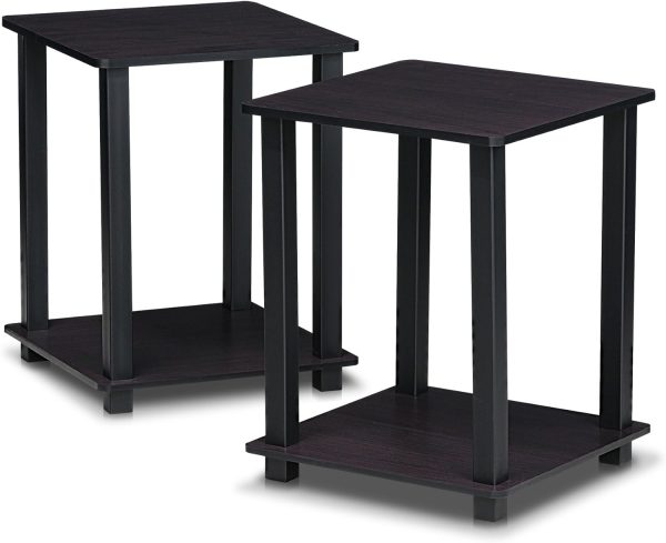 71T-btJHA4L._AC_SL1500 Simplistic Set of 2 End Table, Espresso/Black