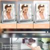 Vanity Mirror with Lights,Lighted Vanity Mirror with 9 Dimmable Bulbs for Dressing Room & Bedroom,3 Color Lighting,Modes Detachable 10x Magnification 360°Ratation(White)