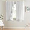 Natural Full Blackout Curtains Linen Blended Darkening Window Curtains 84 inch for Living Room Bedroom Thermal Insulated Pinch Pleat Drapes with Hooks 2 Panel 40"Wx84"L