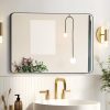 Hollywood Bathroom Mirror 12"*16", Framed Lighted Bathroom Vanity Mirror, Wall Mounted, Dimmable LED Mirror for Bathroom,Gold