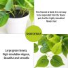 1 Pack Fake Plants Artificial Scindapsus Aureus in Pots, Realistic Fake Greenery Potted Plants for Home Office Desk Window Sill Bathroom Bedroom Outdoor Indoor