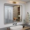 71WpD0xCerL._AC_SL1500 20x30 Silver Bathroom Mirror, Silver Wall Mirror for Vanity, Brushed Metal Framed Rectangle Mirror, Anti-Rust, Brushed Nickel,Shatterproof, Round Corners(Horizontally/Vertically)