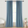 71c6l1VJhbL._AC_SL1500 100% Blackout Curtains for Bedroom, Thermal Insulated Linen Blackout Curtains 96 Inch Length 2 Panels Set, Back Tab/Rod Pocket Room Darkening Curtains for Bedroom, Nursery -Oatmeal,W50 X L96