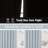 71cJJfoODkL._AC_SL1500 Chambray Blue Full Blackout Curtains 84 inch for Bedroom Living Room Darkening Soundproof Window Panels Thermal Insulated Rod Pocket Back Tab Grayish Blue Drapes 2 Panels 50" Wx84 L