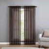 71fYPfhuFzL._AC_SL1500 2 Pack: Basic Rod Pocket Sheer Voile Window Curtain Panels - Assorted Colors (White, 84 in. Long)