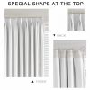 71fbzVtE64L._AC_SL1500 Pure White Pinch Pleat Curtain 52" W x 63" L Solid Thermal Insulated 50% Blackout Patio Door Curtain Panel Drape for Traverse Rod and Track with Tieback, (One Panel)