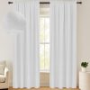 100% Blackout Shield Linen Blackout Curtains 84 Inches Long 2 Panels Set, Blackout Curtains for Bedroom, Thermal Insulated Rod Pocket Window Curtains & Drapes Living Room, 50W X 84L, Beige