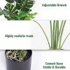 Artificial Monstera Plant 4FT Tall Fake Swiss Cheese Potted Faux Tropical Floor Plants Indoor Decorative House Palm Trees for Home Office Living Room Decor