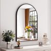 24"x36" Gold Arched Bathroom Mirror - Wall Mirror for Bathroom, Metal Frame Vanity Mirror, Dresser Mirror, Arch Decorative Mirrors for Living Room, Bedroom, Entryway, Mantle