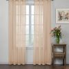 Odor Neutralizing Sheer Voile Grommet Window Curtain for Bedroom or Living Room (1 Panel), 59 in x 120 in, Ivory