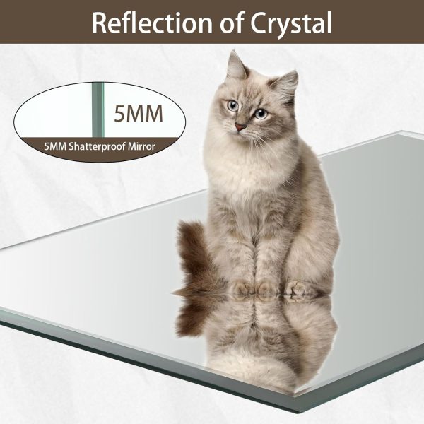 71kIWJ47abL._AC_SL1500 16x24 inch Beveled Bathroom Mirror, Rectangle Frameless Mirror, 1" Polished Beveled Edge Wall Mirror, Beveled Square Mirror for Bathroom, Living Room, Bedroom