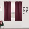 Blackout Curtains 96 Inches Long 2 Panel Set for Living Room,Black Out Room Darkening Thermal Pleated Back Tab Hooks Rings Pleat 8 FT Track Ceiling to Floor Length Curtains for Bedroom Window,Cream