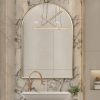 71oyIIHVZnL._AC_SL1500 Arched Wall Mirror for Bathroom,Mirrors for Wall,24''x36'',Vanity Mirror for Bedroom Dresser, Entryway, Living Room, Metal Frame (36''x24'',Gold)