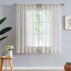 71qrBxaItOL._AC_SL1500 Linen Sheer Curtains 108inches Long for Living Room Flax Blend Retro Window Draperies for Bedroom Sheers Rod Pocket 52" w x 2Panel Natural