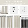 Blackout Curtains 96 Inches Long 2 Panel Set for Living Room,Black Out Room Darkening Thermal Pleated Back Tab Hooks Rings Pleat 8 FT Track Ceiling to Floor Length Curtains for Bedroom Window,Cream