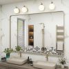 71tCfzypfzL._AC_SL1500 20x30 Silver Bathroom Mirror, Silver Wall Mirror for Vanity, Brushed Metal Framed Rectangle Mirror, Anti-Rust, Brushed Nickel,Shatterproof, Round Corners(Horizontally/Vertically)