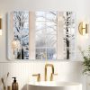 Hollywood Bathroom Mirror 12"*16", Framed Lighted Bathroom Vanity Mirror, Wall Mounted, Dimmable LED Mirror for Bathroom,Gold
