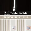 Natural Full Blackout Curtains Linen Blended Darkening Window Curtains 84 inch for Living Room Bedroom Thermal Insulated Pinch Pleat Drapes with Hooks 2 Panel 40"Wx84"L