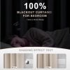 71xiYMTrxQL._AC_SL1500 100% Blackout Curtains for Bedroom, Thermal Insulated Linen Blackout Curtains 96 Inch Length 2 Panels Set, Back Tab/Rod Pocket Room Darkening Curtains for Bedroom, Nursery -Oatmeal,W50 X L96
