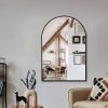 71yVNLeCO-L._AC_SL1500 Arched Wall Mirror for Bathroom,Mirrors for Wall,24''x36'',Vanity Mirror for Bedroom Dresser, Entryway, Living Room, Metal Frame (36''x24'',Gold)