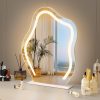 71z_1ysMbZL._AC_SL1500 Vanity Mirror with Lights 17.7" X 21.6" Irregular Cute Cloud Lighted Makeup Mirror with Dimmable 3 Light Modes Esthetics Hollywood Mirror for Tabletop Wall-Mounted Bedroom Beauty Salon