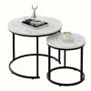 7ec03d5cfe4b4605f3dab1fb83848cb8 2pcs/set Modern Style Coffee Table Combination, Living Room Decorative Coffee Table Combination, Modern Simple Bedroom Apartment Bedside Table
