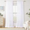 811rvqK8INL._AC_SL1500 Pure White Linen Curtains 90 Inch Length for Living Room Bedroom 2 Panels Set Rod Pocket Light Filtering Semi Sheer Window Curtains 52 Inch Width Boho Farmhouse Linen Drapes, W52xL90