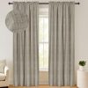 100% Blackout Shield Linen Blackout Curtains 84 Inches Long 2 Panels Set, Blackout Curtains for Bedroom, Thermal Insulated Rod Pocket Window Curtains & Drapes Living Room, 50W X 84L, Beige
