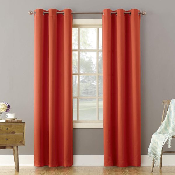 813eETo6D6L._AC_SL1500 Energy Efficient Grommet Curtain Panel, 40" x 84", Mineral
