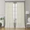816KKz9m4OL._AC_SL1500 Pleated Linen Curtains 96 Inches Long for Living Room 2 Panel Set, Semi Sheer Pinch Pleat Back Tab Drapes with Hooks Neutral Boho Light Filtering Curtain for Bedroom Window 8 Ft W38xL96