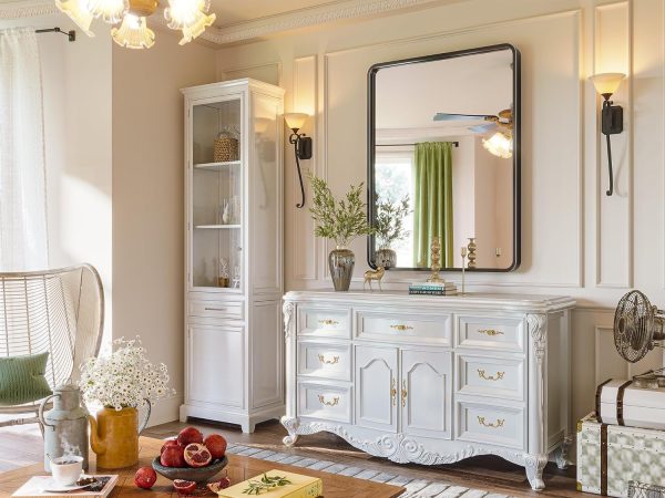 Black Bathroom Mirror for Wall, 24x36 Inch Rectangular Black Metal Framed Mirror, Modern Wall Mounted Vanity Mirror for Bathroom, Vertical or Horizontal