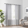 Odor Neutralizing Sheer Voile Grommet Window Curtain for Bedroom or Living Room (1 Panel), 59 in x 120 in, Ivory