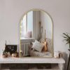 81AoxzEwj-L._AC_SL1500 Arched Wall Mirror for Bathroom,Mirrors for Wall,24''x36'',Vanity Mirror for Bedroom Dresser, Entryway, Living Room, Metal Frame (36''x24'',Gold)