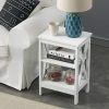 81GdzAdAf4L._AC_SL1500 Nightstand Sofa Side Table with 3-Tier Storage Shelf for Living Room, Bedroom, Stable Steel Frame, Easy Assembly, End, White