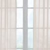 Odor Neutralizing Sheer Voile Grommet Window Curtain for Bedroom or Living Room (1 Panel), 59 in x 120 in, Ivory