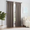 Modern Room Darkening Rod Pocket Window Curtain for Bedroom (1 Panel), 54 in x 54 in, Grey
