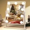 81IoQj4WO5L._AC_SL1500 Makeup Mirror with Lights, Vanity Mirror with Lights, Lighted Makeup Mirror, 3 Color Modes, Dimmable Light,360° Rotation