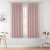Natural Full Blackout Curtains Linen Blended Darkening Window Curtains 84 inch for Living Room Bedroom Thermal Insulated Pinch Pleat Drapes with Hooks 2 Panel 40"Wx84"L