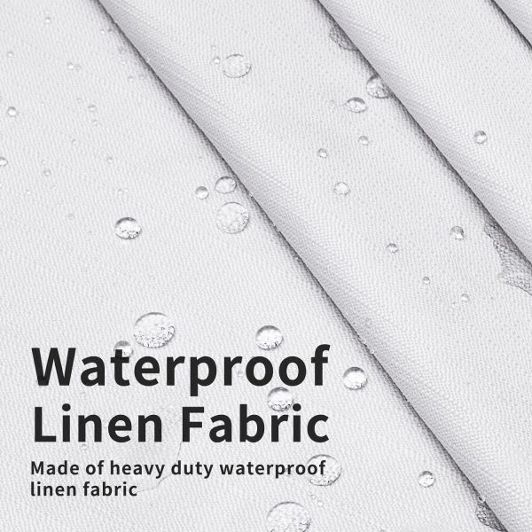 81MUTJXyn9L._AC_SL1500 Linen Textured 100% Blackout Curtain 100x96 Inch Extra Wide Patio Sliding Door Curtain Solid Thermal Insulated Room Curtain for Bedroom, Living Room (1 Panel, White)