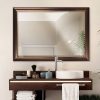 81NyDZscHYL._AC_SL1500 Bronze Copper Oil Rubbed Framed Wall Mirror, Vanity Mirror, Bathroom Mirrors, Rectangle Mirrors, Living Room Mirrors - 26" x 32"